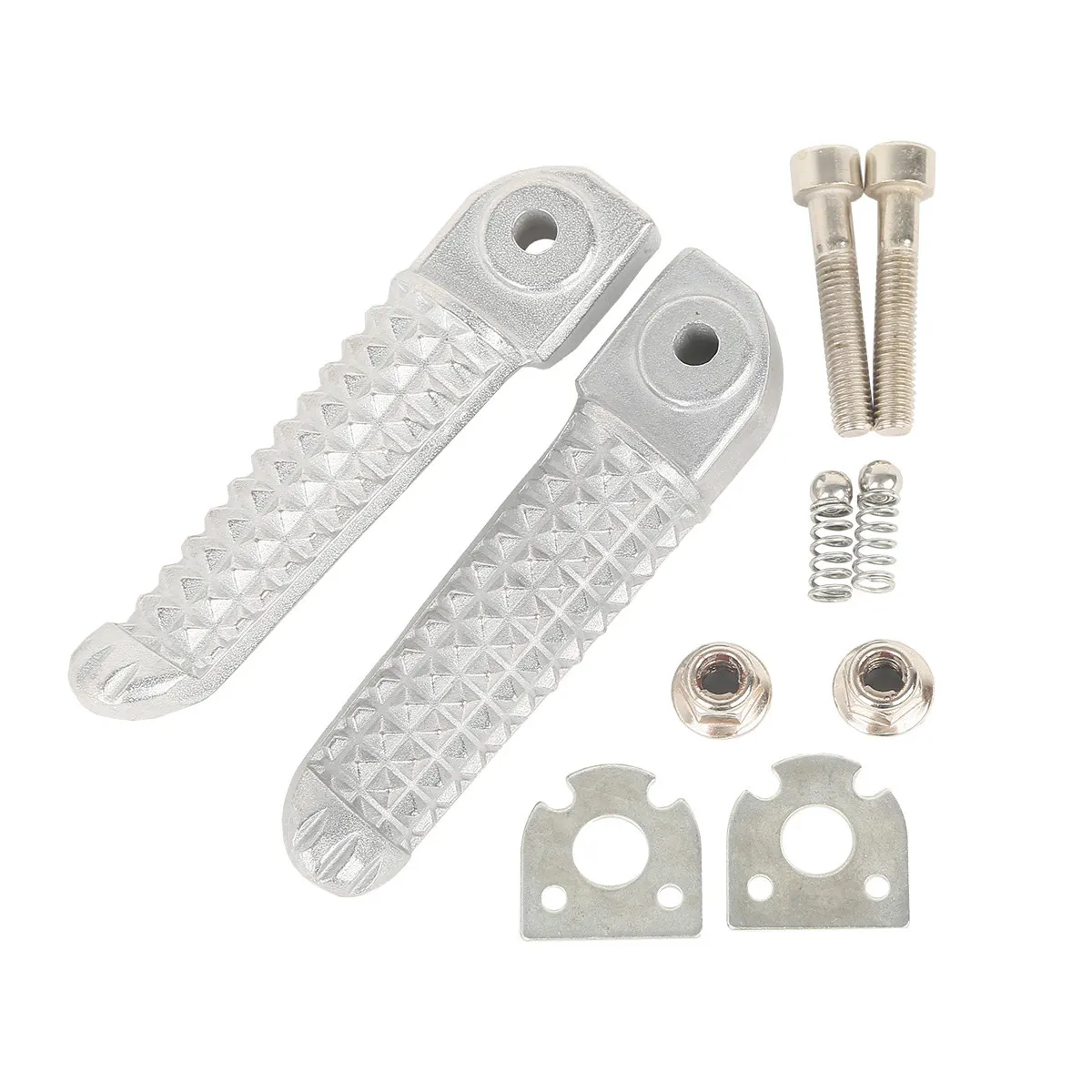 Мотоциклетные Алюминиевые черные серебристые Задние подножки для Yamaha YZF R1 02 14 R6 03