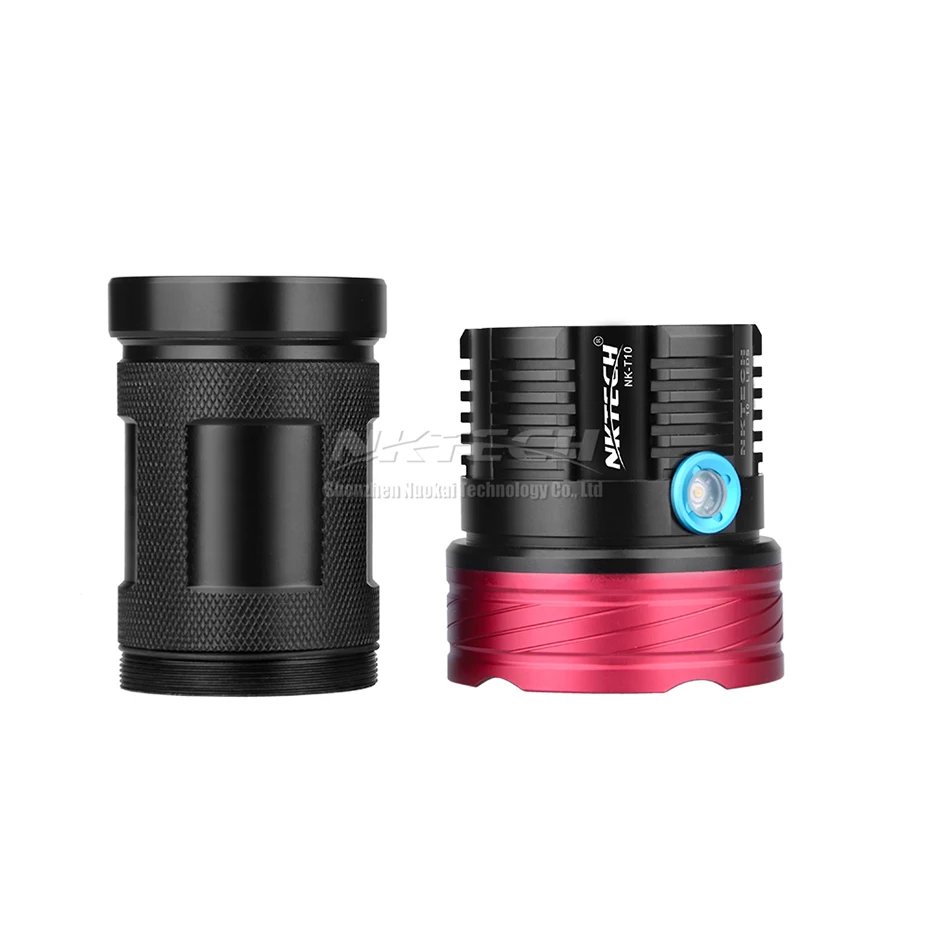 NKTECH супер яркий фонарик NK T10 10x T6 светодиодные тактические фонарики 11000LM для пеших