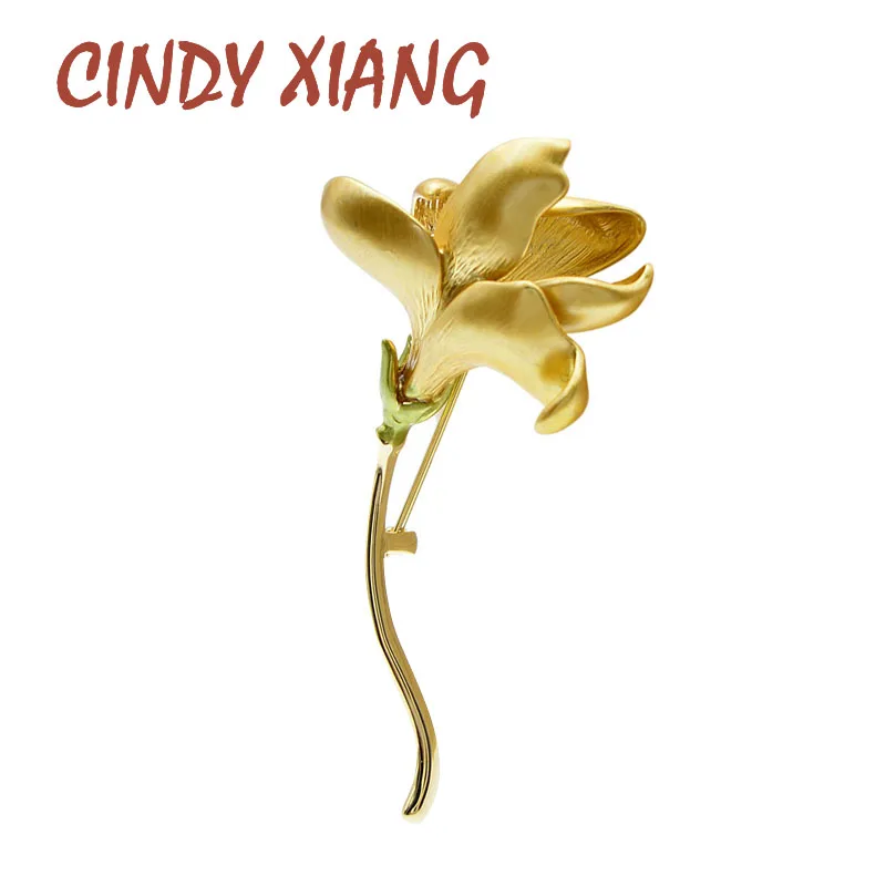CINDY XIANG Новое поступление эмалированные броши в виде цветка для женщин элегантный
