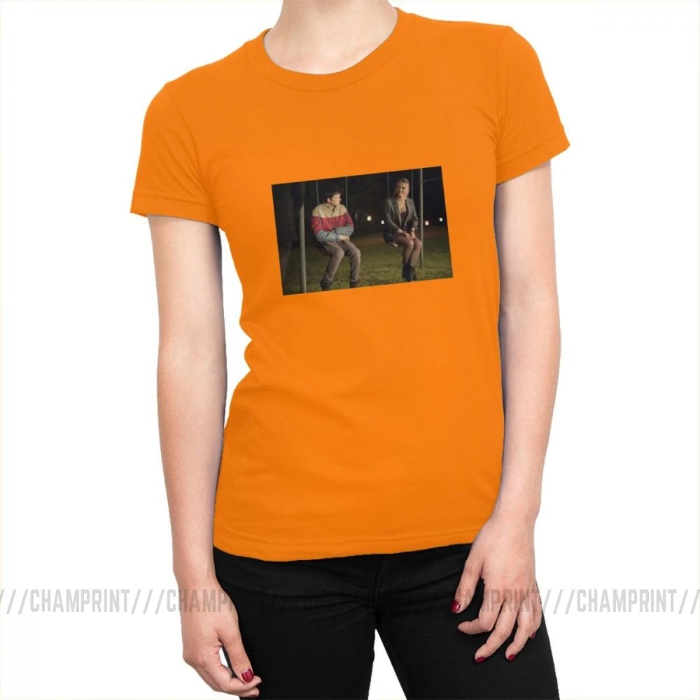 Сексуальные футболки для женщин Otis Maeve, модные футболки с коротким рукавом и круглым вырезом, топы, футболки для отдыха, женская одежда размера плюс - Цвет: Оранжевый