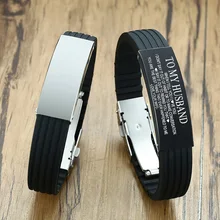 Изготовленный на заказ резиновый брендовый силиконовый браслет Warpwrist Персонализированные Бирки из нержавеющей стали регулируемый ID для женщин и мужчин