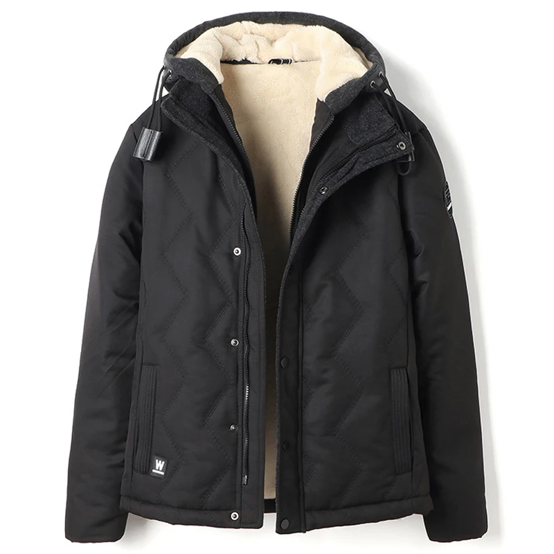 Warm Winter Hooded Jassen Mens Jacket Katoen Fluwelen Gewatteerd Jassen Plus Size 4XL Toevallige Gewatteerde Uitloper Kleding Overjassen 2020 A871 Warm Winter Hooded Jassen Mens Jacket Katoen Fluwelen Gewatteerd Jassen Plus Size 4XL Toevallige Gewatteerde Uitloper Kleding Overjassen 2020 A871