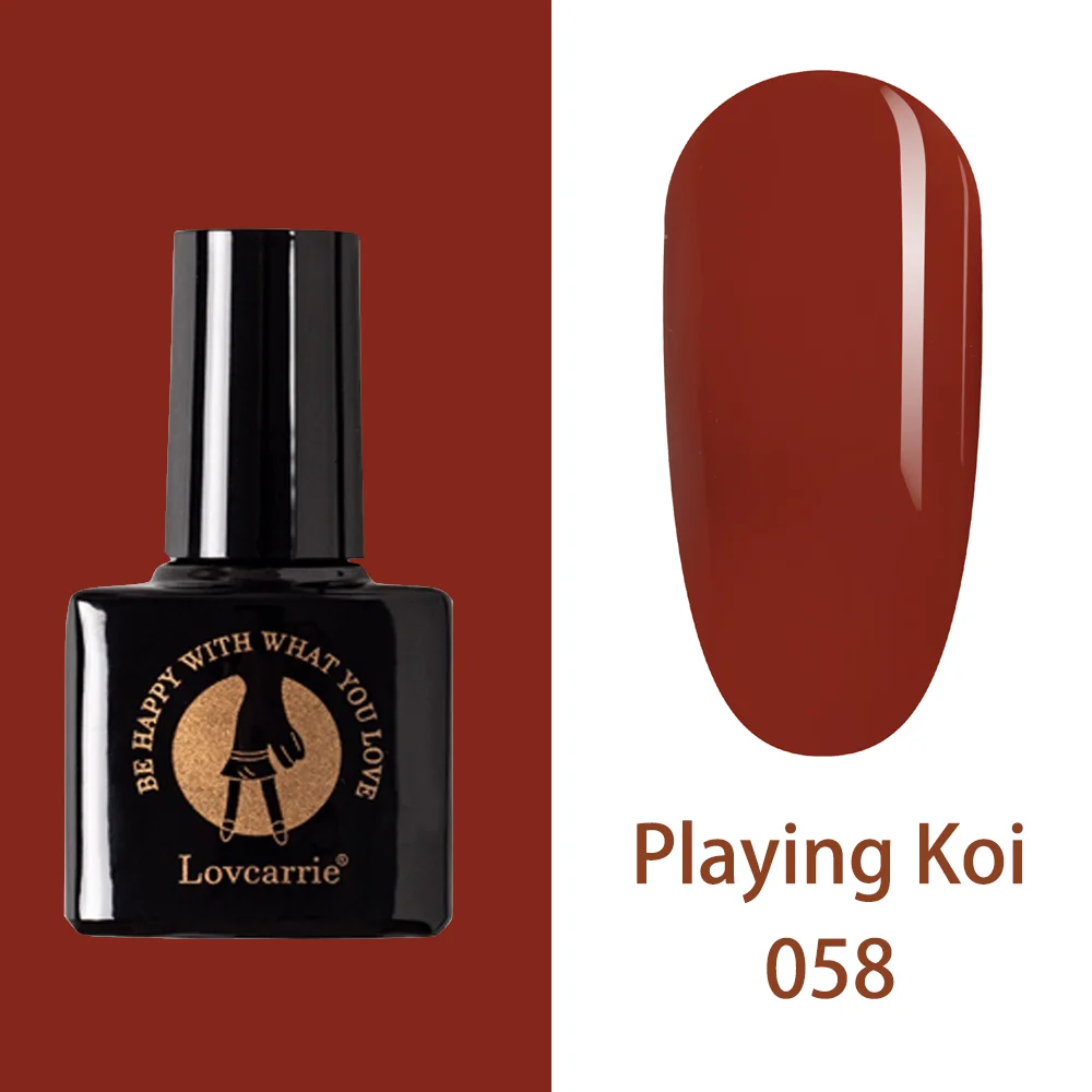 058 LOVCARRIE набор гель-лака Lucky color UV Vernis Полупостоянный праймер верхнее покрытие 6,5 мл Лак для маникюра гель лак для ногтей - Цвет: 058