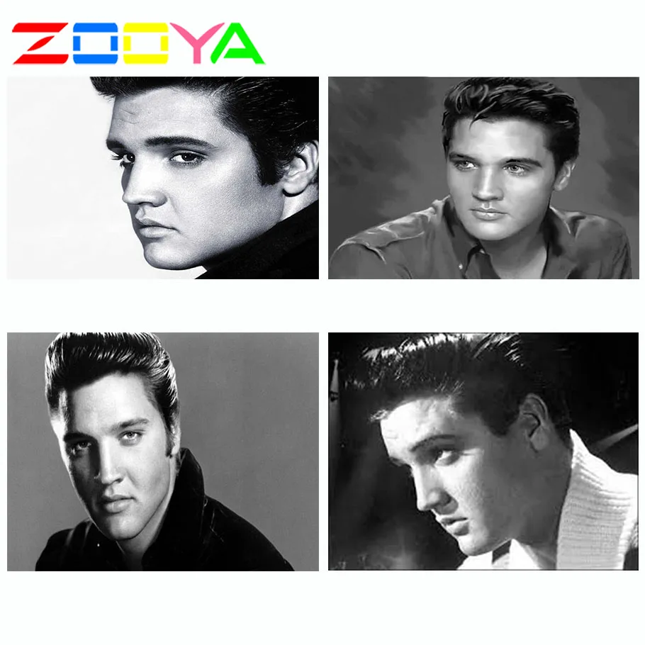 ZOOYA алмазная живопись Elvis Presley звезда полная Алмазная вышивка шаблон Стразы Ретро