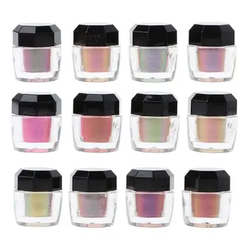 

12 Colors Chameleons Pigment Pearl Powder Epoxy Resin Glitter Magic Mirror Powder Resin Colorant Jewelry Making Tools