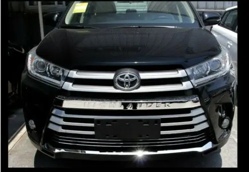 Стальной передний бампер решетка гриль крышка ABS отделка для Toyota Highlander