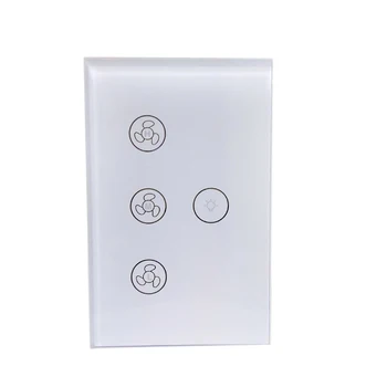 

Smart WiFi Fan Light Switch Remote Controller Wall-mounted Ceiling Fan Light Switch Available With Alexa Google Home Assistant