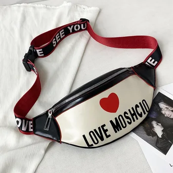 

Women's Waist Bag Letter Fanny Packs Pu Leatner Fashion Pillow Belt Bag Banana Laidies Small Chest Pocket Cross Body Bags 2020