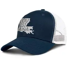 Унисекс ManTrendy Джинсовая Шляпа для папы мыть Луизиана-стикер-теннис; бейсбол шляпа