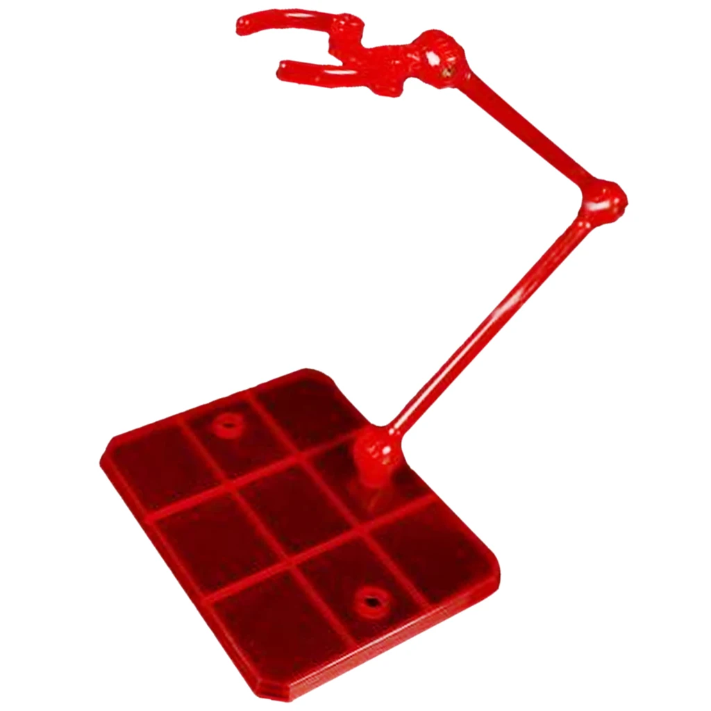 Action Figure Base Display Stands (1/144 or 1/100 Scale), Clear PVC Plastic