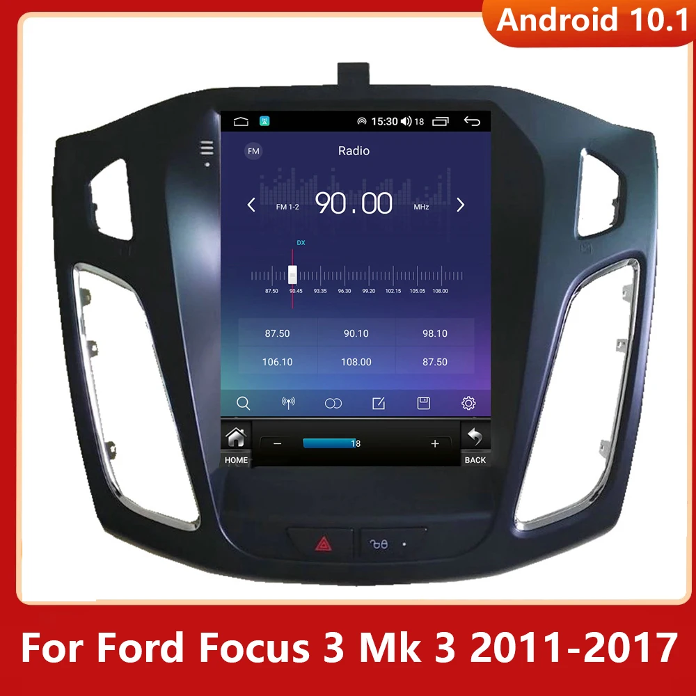 

Android 11 автомобильный Dvd-проигрыватель Navi MP5 для FORD FOCUS 2011-2017 автомобильная аудиосистема Для Tesla Style GPS NAVI мультимедийная стереосистема автомобильная аудиосистема