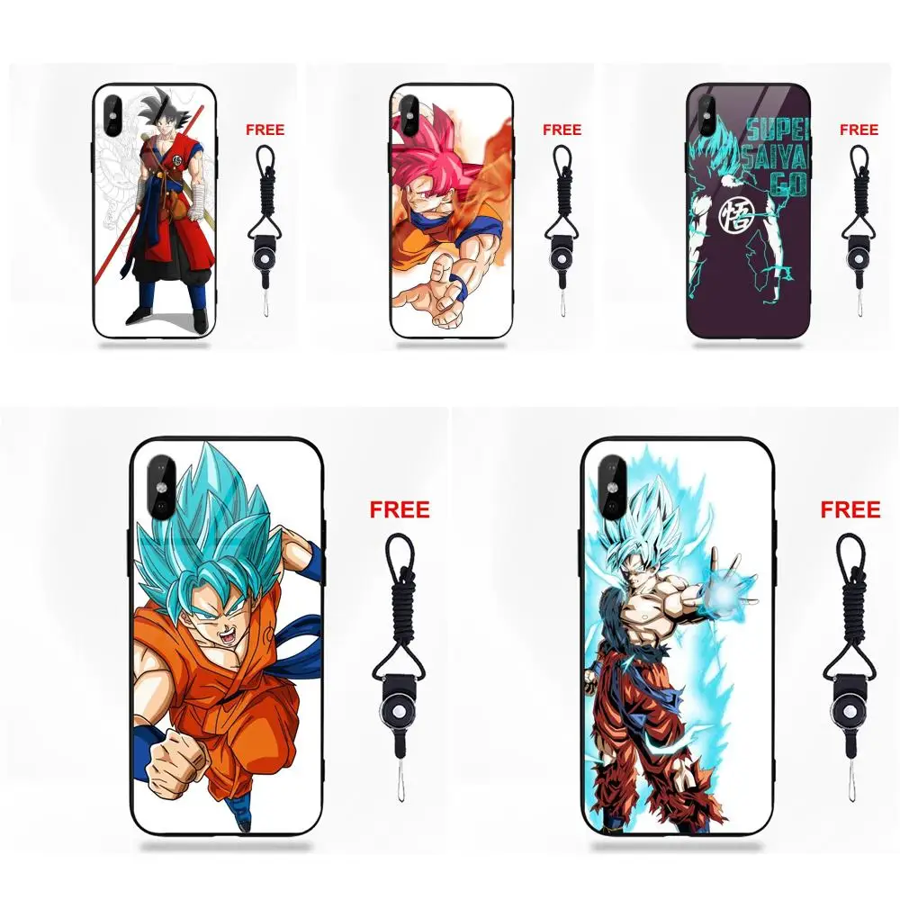 Dragon Ball Z Super Saiyan God Songoku для Galaxy S8 S9 Plus для huawei Honor 7X P20 Lite mate 10 Pro Redmi 5 Note 5A 6