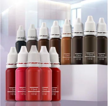 

23Pcs Ink Permanent Makeup Pigment 15Ml Cosmetic 23 Color Tattoo Ink Set Paint For Microblading Eyebrow Lip Body Makeup top