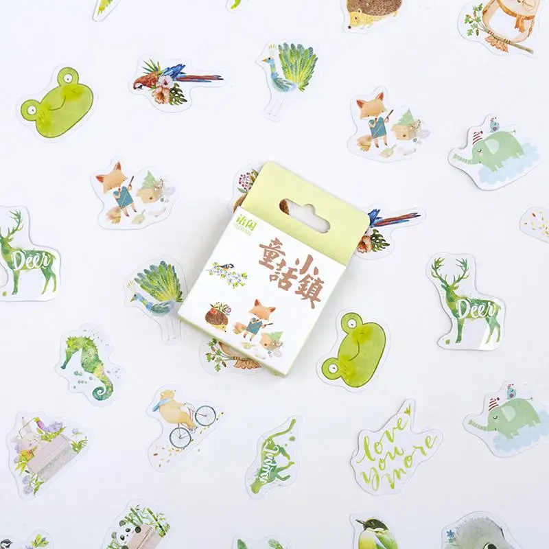50 шт./лот, набор бумажных наклеек Kawaii, суккулентное растение, планета, Кит, единорог, декоративные наклейки s для скрапбукинга, альбом, ежедневник - Цвет: K