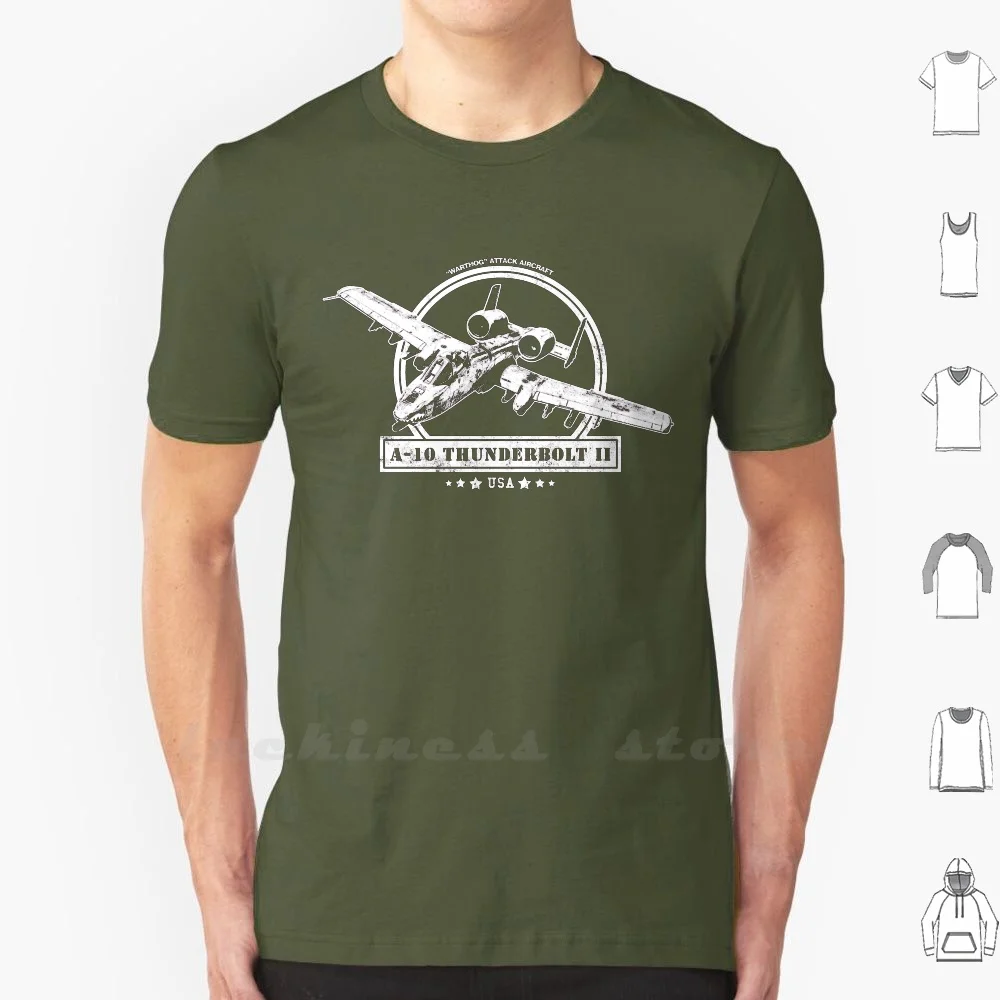 A-10 Thunderbolt Ii T Shirt 100% Cotone Fai Da Te S-6Xl A 10 Thunderbolt A10 Thunderbolt 2 Jet Attack Warthog Hog