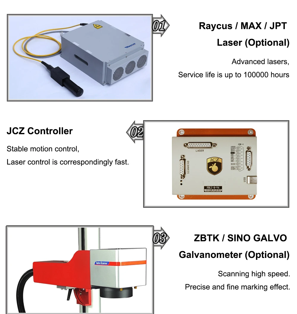 Hunst Metal Laser Marking Machine with JPT Raycus Max Source 20W 30W Foldable Mini Fiber Laser Engraver for DIY Marking Gift Hunst Metal Laser Marking Machine with JPT Raycus Max Source 20W 30W Foldable Mini Fiber Laser Engraver for DIY Marking Gift