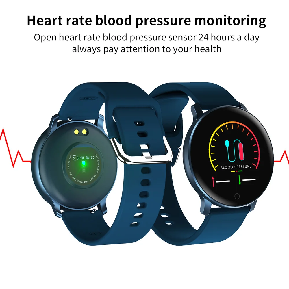 Фитнес Смарт-часы для мужчин и женщин HeartRate Монитор артериального давления Smartwatch водонепроницаемый smartband для Android Ios iphone PK honor 4
