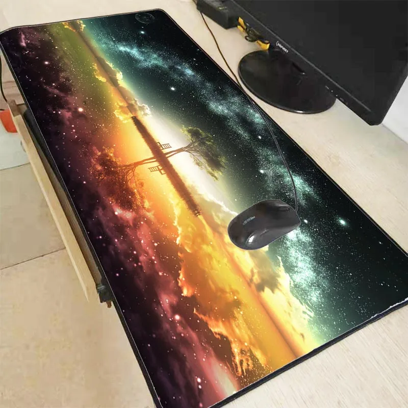 Mairuige островные пейзажи 600x300 900x400 большой игровой коврик для мыши Черный замок для мыши край ноутбука ПК игра геймер компьютерные аксессуары