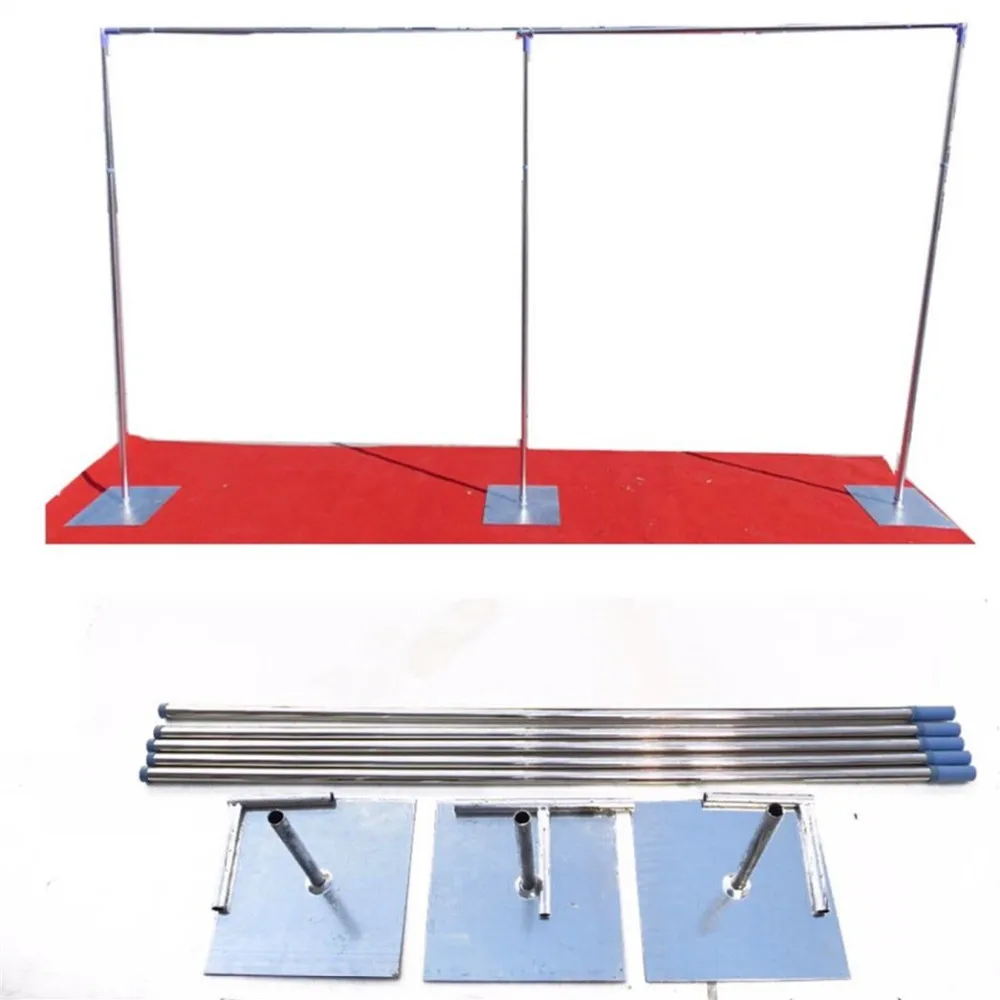 

3M x 6M or other sizes Wedding Backdrop Stand with expandable Rods Backdrop Frame Adjustable Stainless Steel Pipe Wedding props