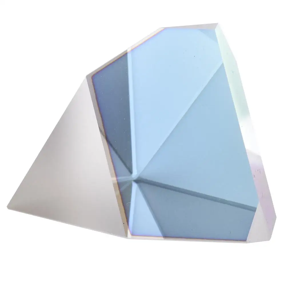 

Prism Irregular Roof Bright Light Combine Cube Prism Stained Glass Beam Splitting Prism Optical Experiment Instrument