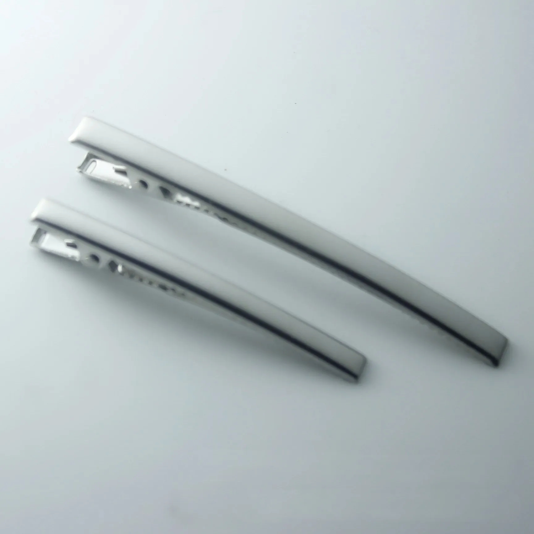 50pcs Stainless Steel Flat Single Prong Alligator Hair Clips Crocodile Barrette for Bows DIY Hairpins Gifts Craft | Украшения и