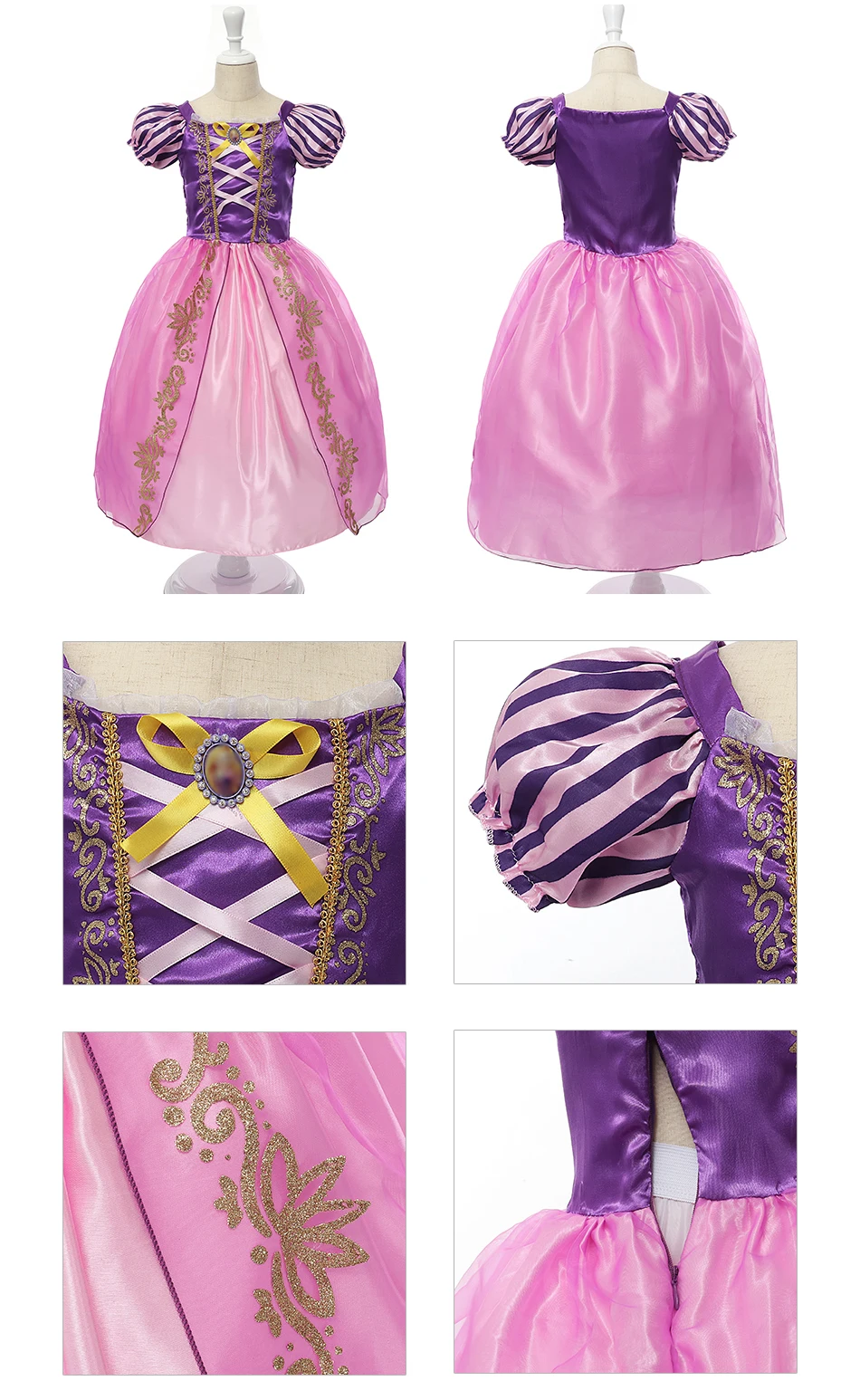 MUABABY Girl Elsa And Anna Fall Princess Coronation Dress Kids 32 Hcd0d34fe54044b8ea0e13fe67dd004c2w