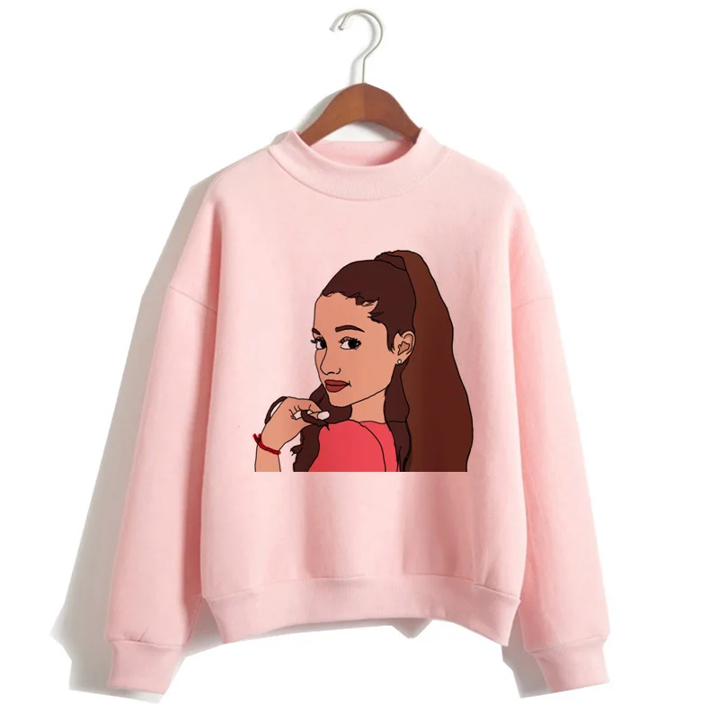 Ariana Grande harajuku Женская толстовка с капюшоном ulzzang худи уличная хип хоп Мода корейский стиль новинка Женский 90s - Цвет: 481