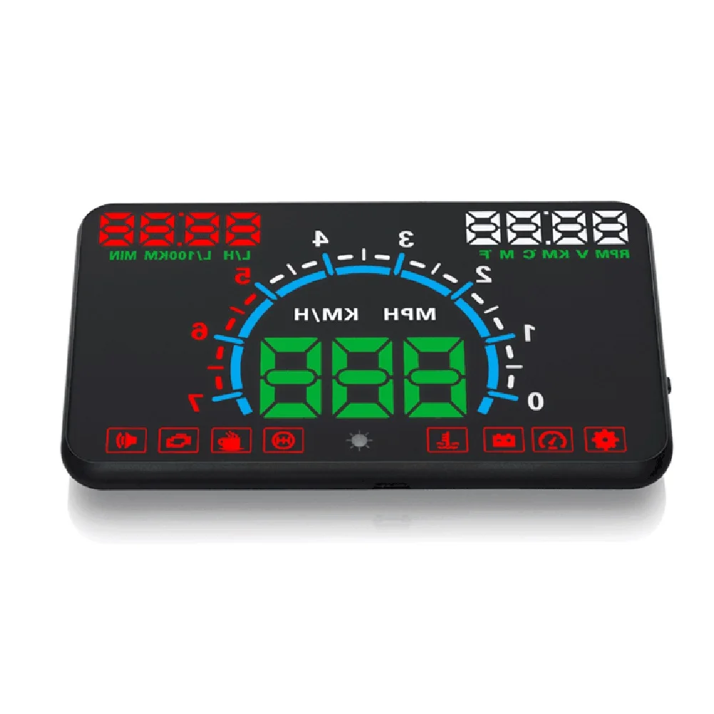 5," E350 Автомобильный дисплей HUD gps OBD2 измеритель Предупреждение приборной панели