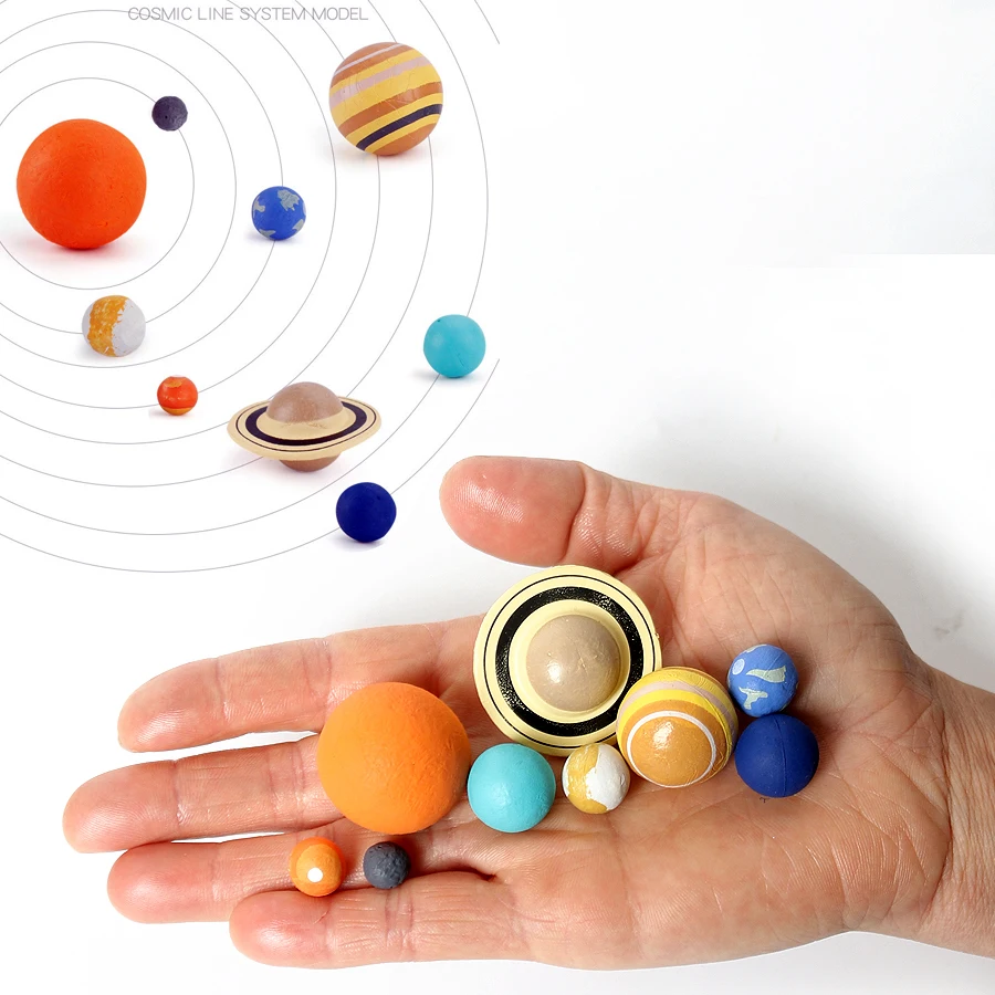 

Simulation Plastic The Solar System Cosmic Planet System Universe Model Figures Teaching Materials Science Educational toys 9pcs