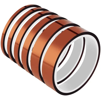 

3 High Temp Tapes Film Adhesive Tape,Worked Well for Masking,Soldering,Powder Coating,Printing PCB Board Packing 6Pcs