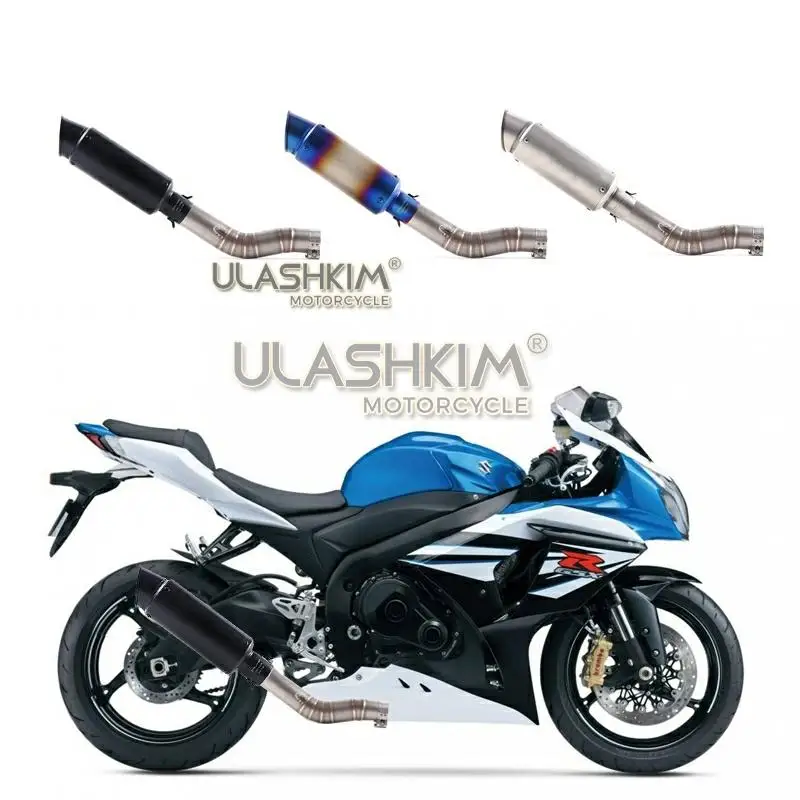 Полный цикл Системы выхлопа среднего звена трубы слипоны для suzuki GSXR1000 GSX R1000 GSXR 1000 2003-2006 2003-2006