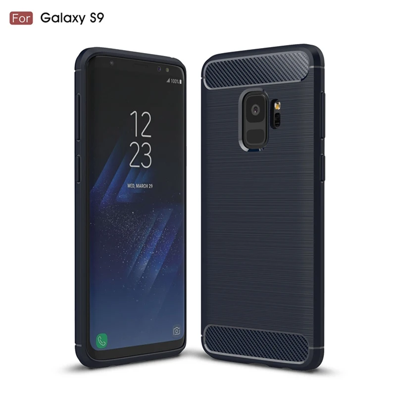 slan Чехол для Samusng Galaxy A7 A3 A5 A6s A6 A8 J4 J6 плюс J2 J3 J5 J7 Prime Duo Max чехол из углеродного волокна Противоударная термополиуретановая накладка на заднюю панель - Цвет: slan