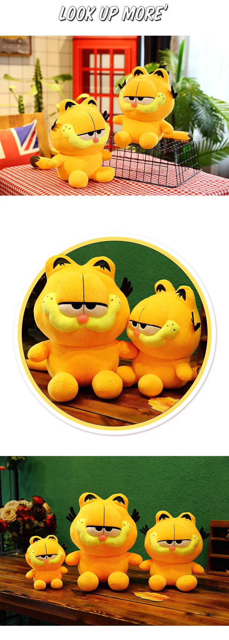 Стиль милые плюшевые игрушки Meng Edition милый Гарфилд для девушки подарок на день рождения игрушка