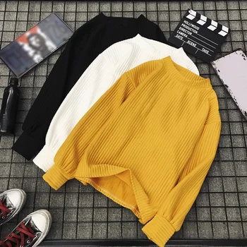 

Solid Women Knitted 1PC Soft Slim Long Sleeve New Spring Turtleneck Comfortable Streetwear Sweaters Elastic