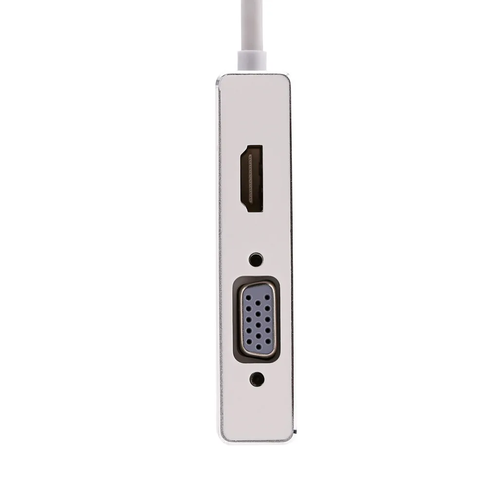 Многофункциональный 5 в 1 USB3.1 type-C концентратор для VGA HDMI USB3.0 адаптер видео конвертер абсолютно и высококачественный