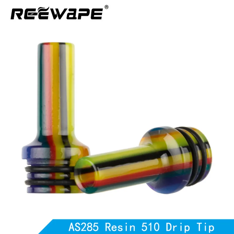 Reewape Смола 510 капельный наконечник для GTR rta vank vape аксессуар-Радуга