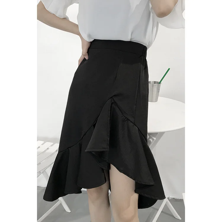 

Special Offer WOMEN'S Dress Processing 2019 Spring Korean-style College Style Elegant Versatile Skirt Women's Solid Color 6.16