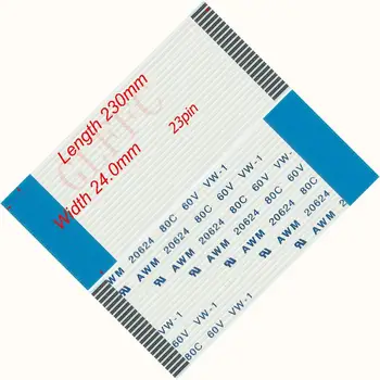 

23pin 1.0pitch 230mm-250mm B-type Flexible Flat Cable FFC awm 20624 ROHS for TTL LCD DVD Computer