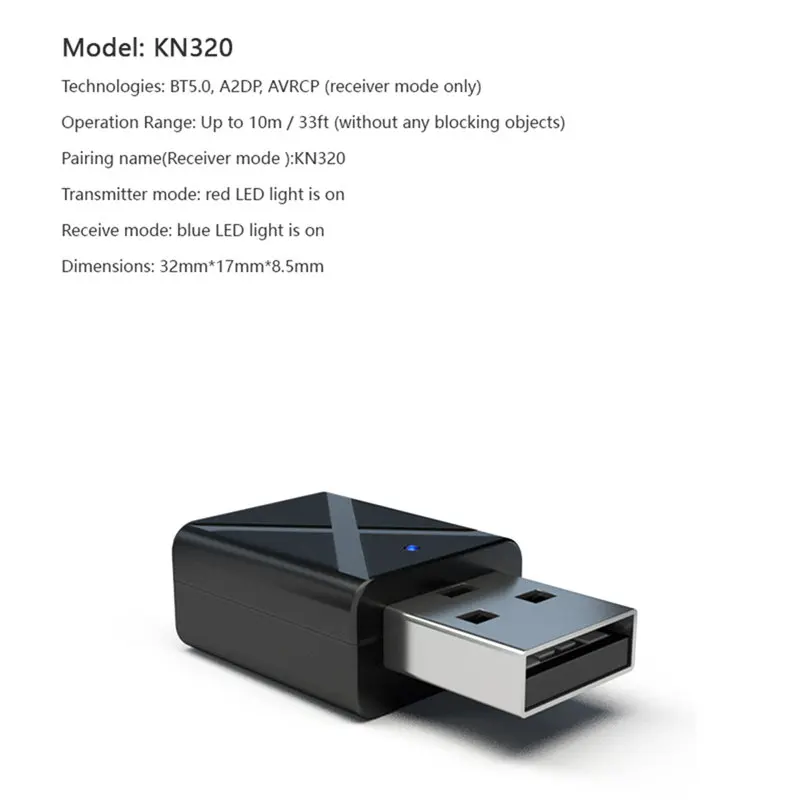 Bluetooth 5,0 аудио приемник передатчик мини стерео Bluetooth AUX RCA USB 3,5 мм разъем для ТВ ПК автомобильный комплект беспроводной адаптер