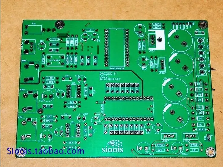 Дизайн TDA1541 ЦАП декодирование доска DIY Бард PCB