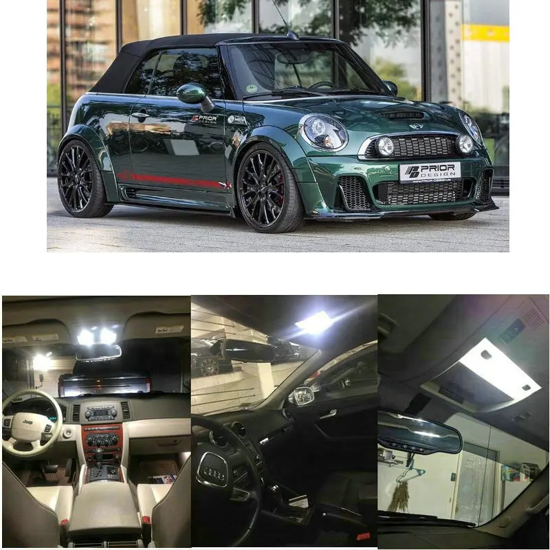 Set Completo Di Illuminazione Interna A Led Per Mini R56 Cooper, Cooper D, S, Sd Und Jcw R60 Countryman One, One D, Cooper, Cooper