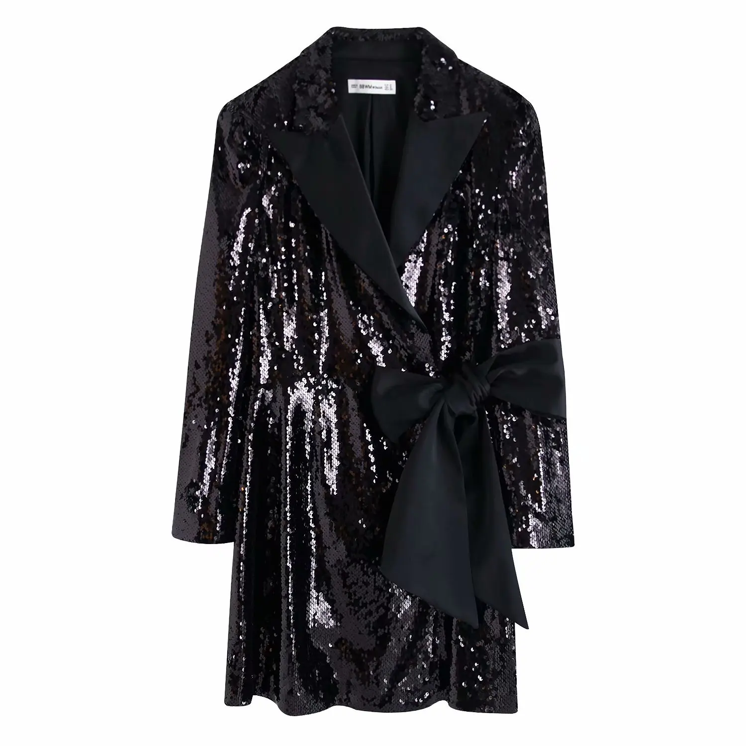 

Western Style 2019 Autumn New Style WOMEN'S Dress-Style Slimming Sequin Ornaments Blazers Dress A8ws9854