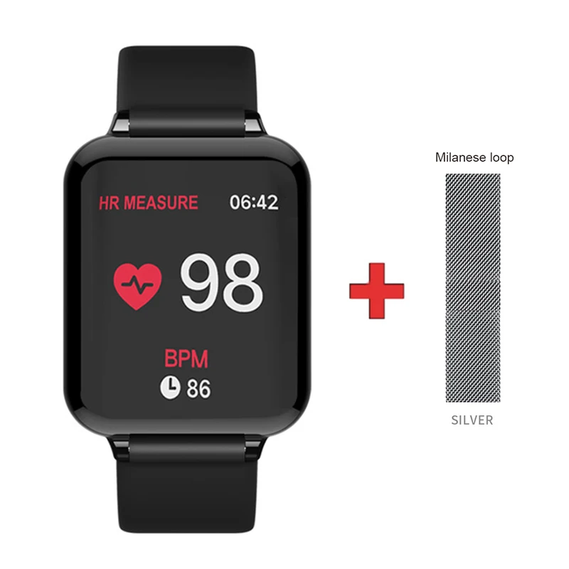2021 Mens Smart Watch Waterproof B57 Hero Band 3 Heart Rate Blood Pressure Sprots Relogio Smartwatches Bracelet for Android IOS 