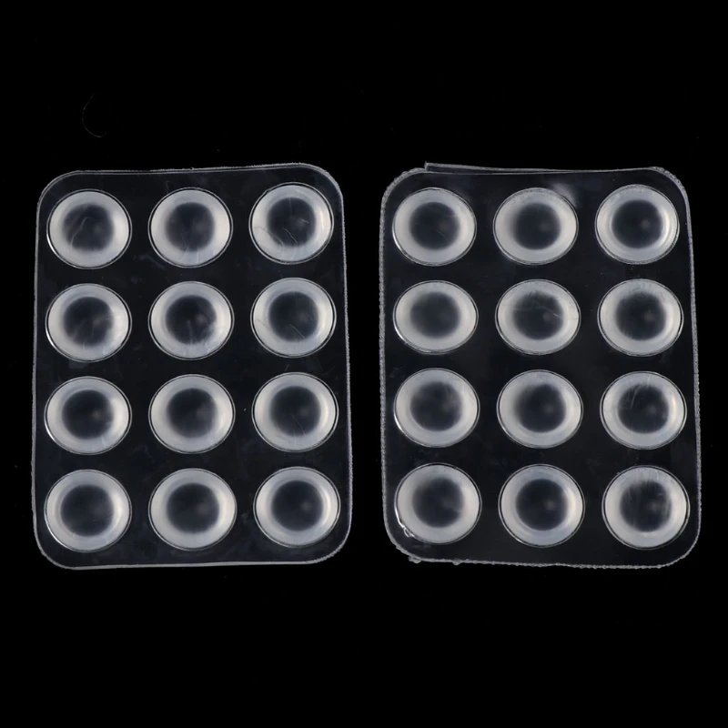 24pcs Adhesive Circle Anti Slip Bumper Shock Absorber Closestool Soft Cushion
