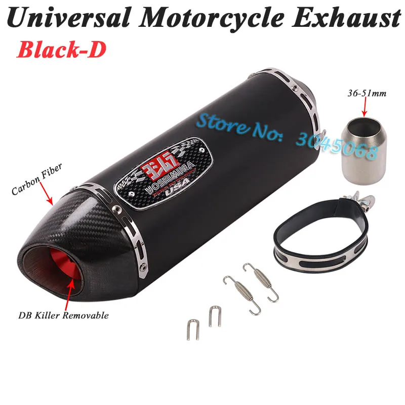 Мото rcycle Yoshimura выхлопная труба Escape модифицированный мото карбоновый глушитель Универсальный дБ убийца для ниндзя 400 MT-09 TRK 502 BWS 125 R6