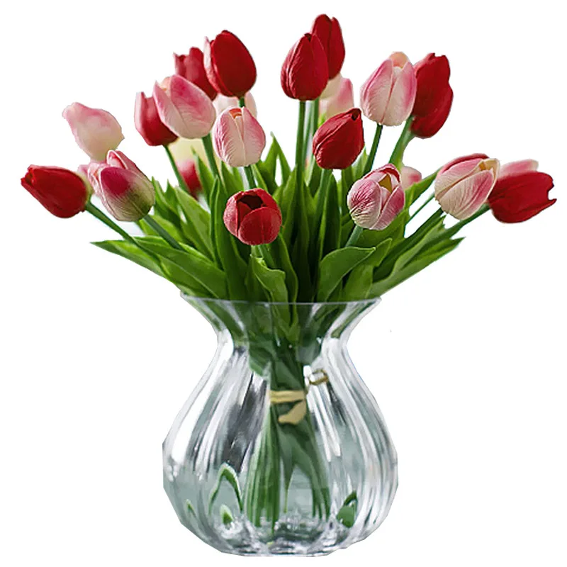 

1PC Tulips Artificial Flowers Latex Tulips Flower Artificial Bouquet Fake Flower Mini Tulip For Home Wedding Decoration Flowers