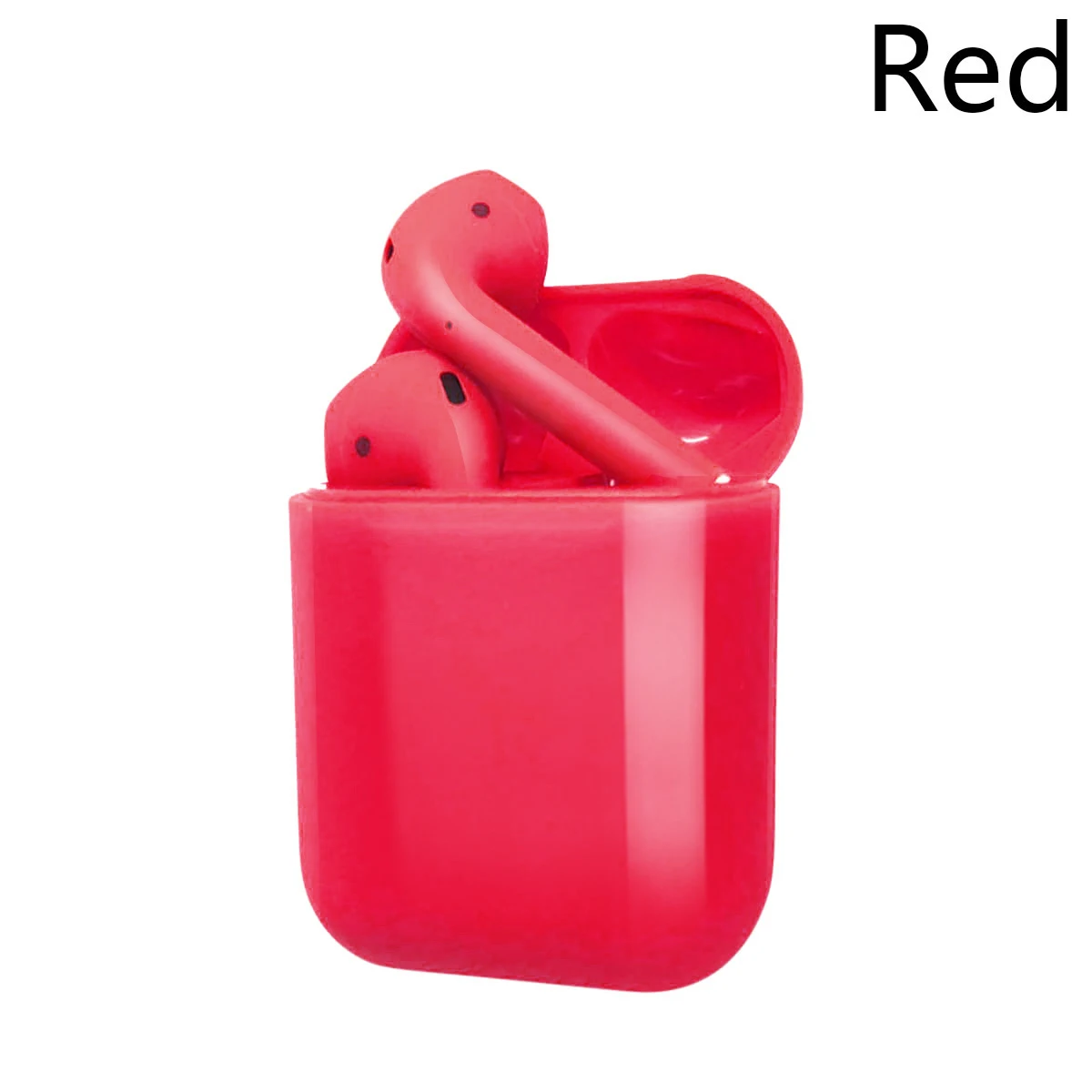 I12 TWS Bluetooth наушники 5,0 сенсорные беспроводные наушники Hands free матовые i12 TWS наушники Спортивная гарнитура Bluetooth наушники вкладыши - Цвет: Red
