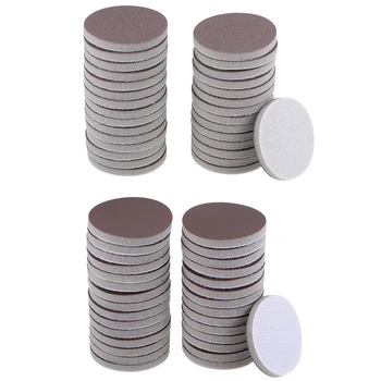 

uxcell 30Pcs 2-Inch Sanding Sponge Hook and Loop Sanding Disc Wet Dry for Automobile Car Wood Drywall Metal Brown Corundum