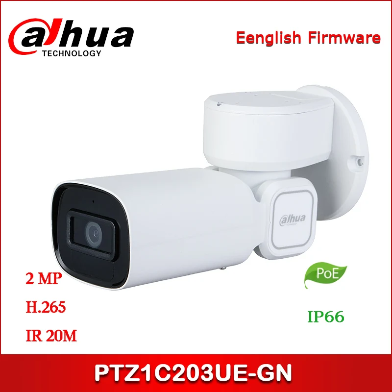 Dahua IP камера DH-PTZ1C203UE-GN 2MP 3x Starlight IR сетевая камера PTZ Поддержка PoE 2,7 мм-8,1 мм объектив