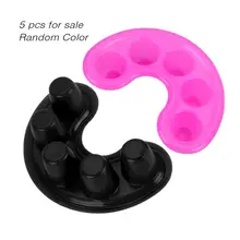 5 шт. DIY Портативный Пять пальцев для мытья ногтей миски для снятия лака Soaker